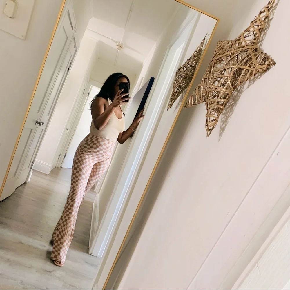 COTTON ON TAN FLARE PANTS - Picture 3 of 12